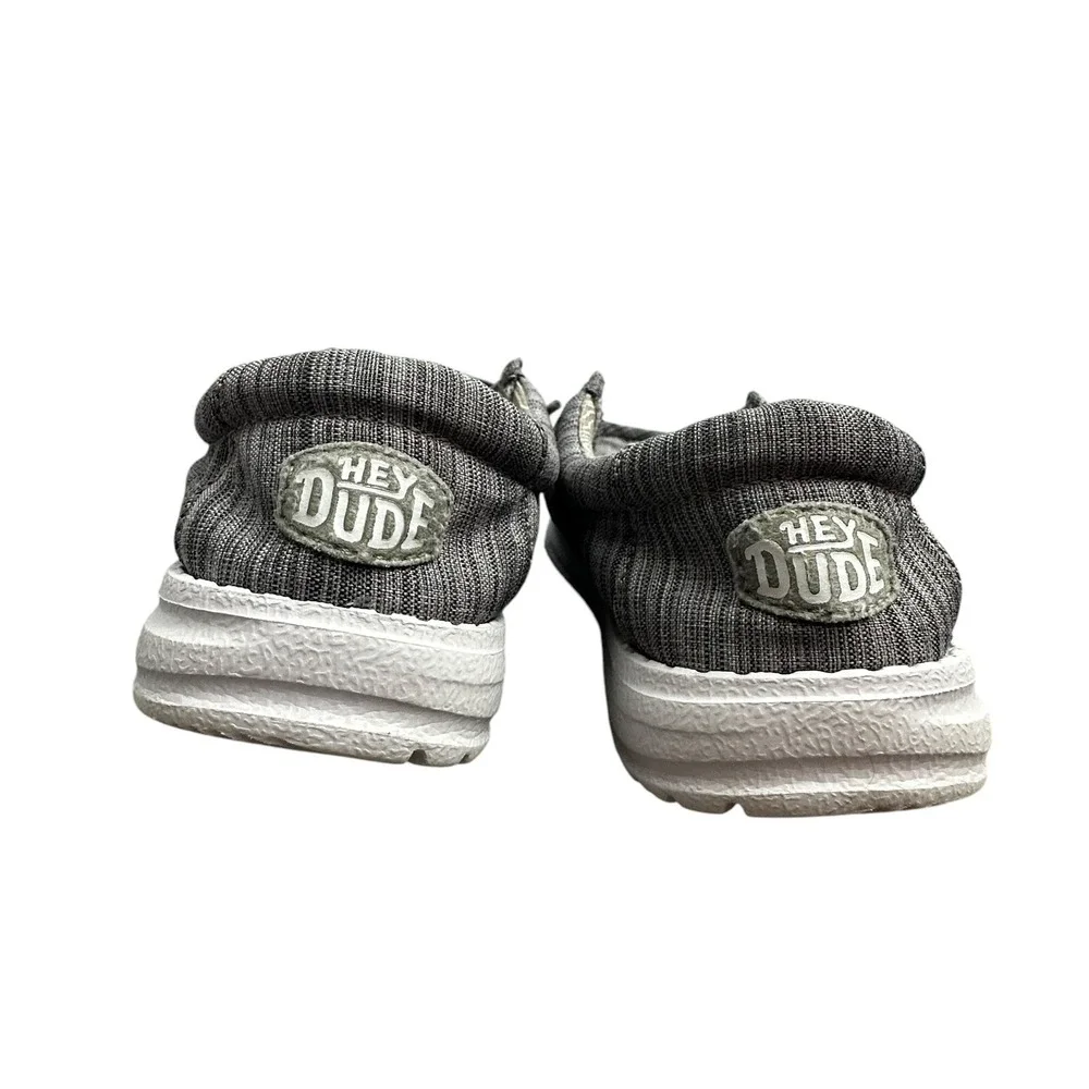 Kids' Hey Dude‎ Wally Youth, Size Y1, Stone Gray Linen Blend